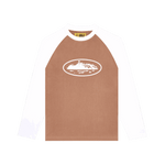 Corteiz Mens Raglan L/S T-shirt Brown