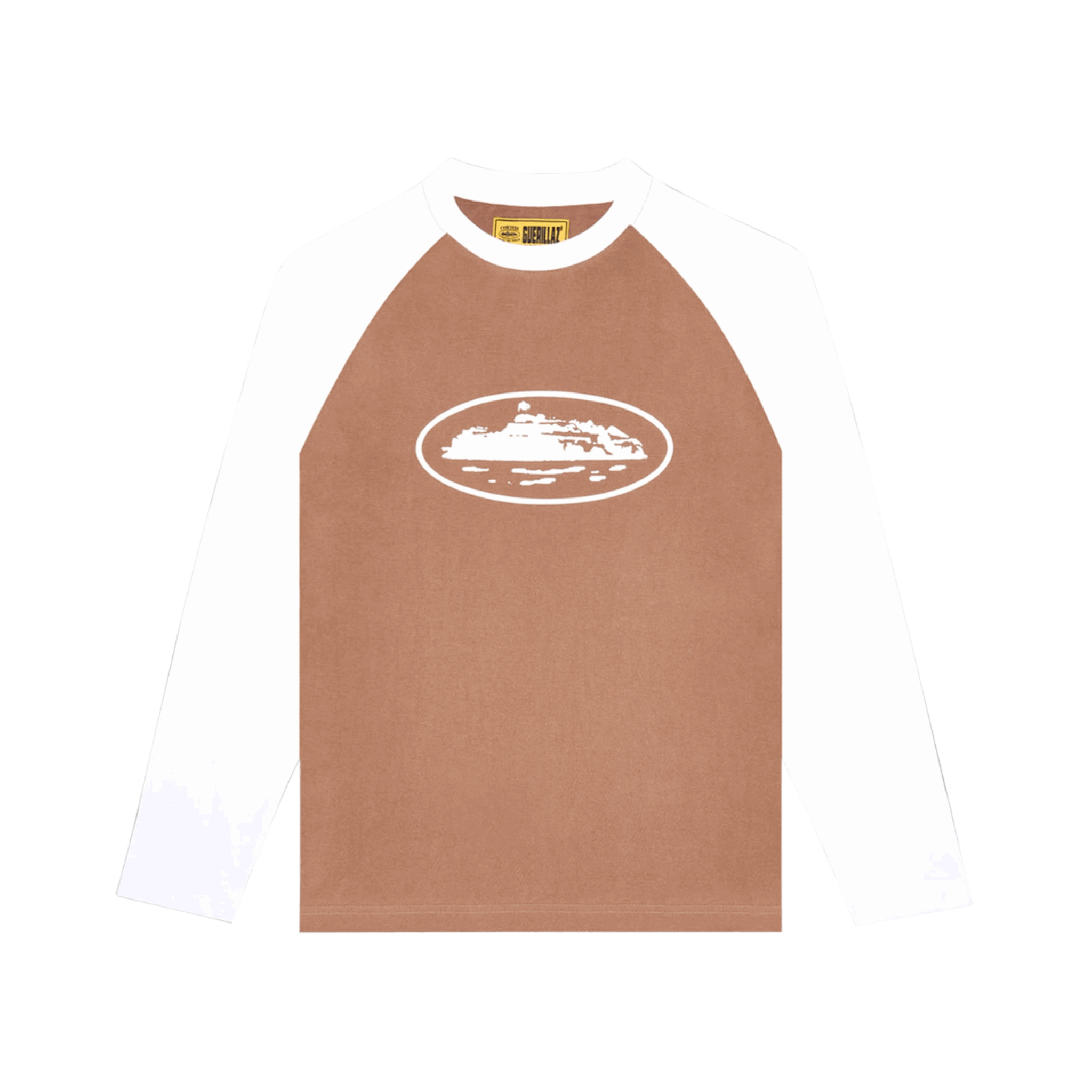 Corteiz Mens Raglan L/S T-shirt Brown