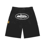 Corteiz Alcatraz Cargo Shorts Black