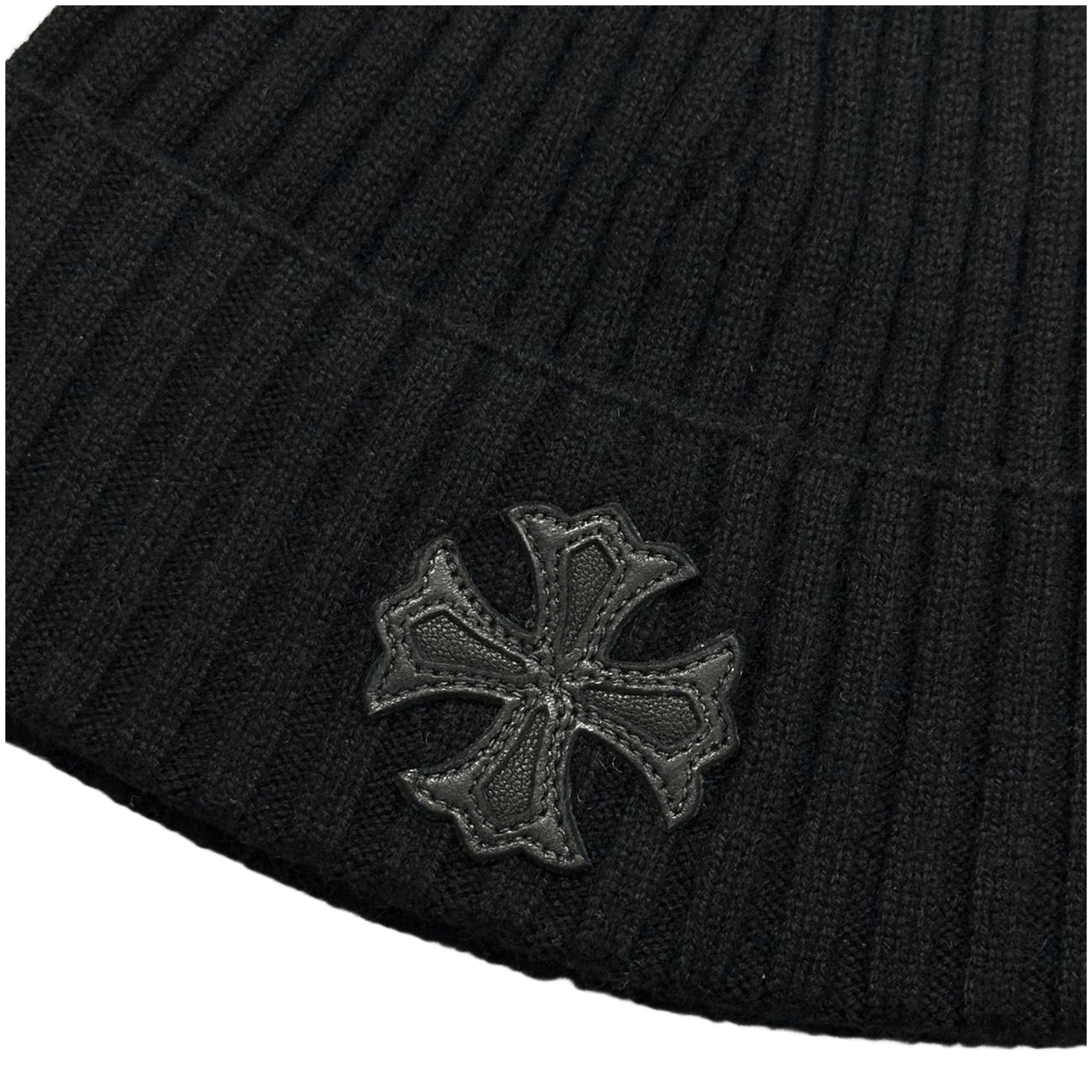 Chrome Hearts Cashmere Plus Cross Leather Patch Beanie - Morely TrendsChrome Hearts Type here:)