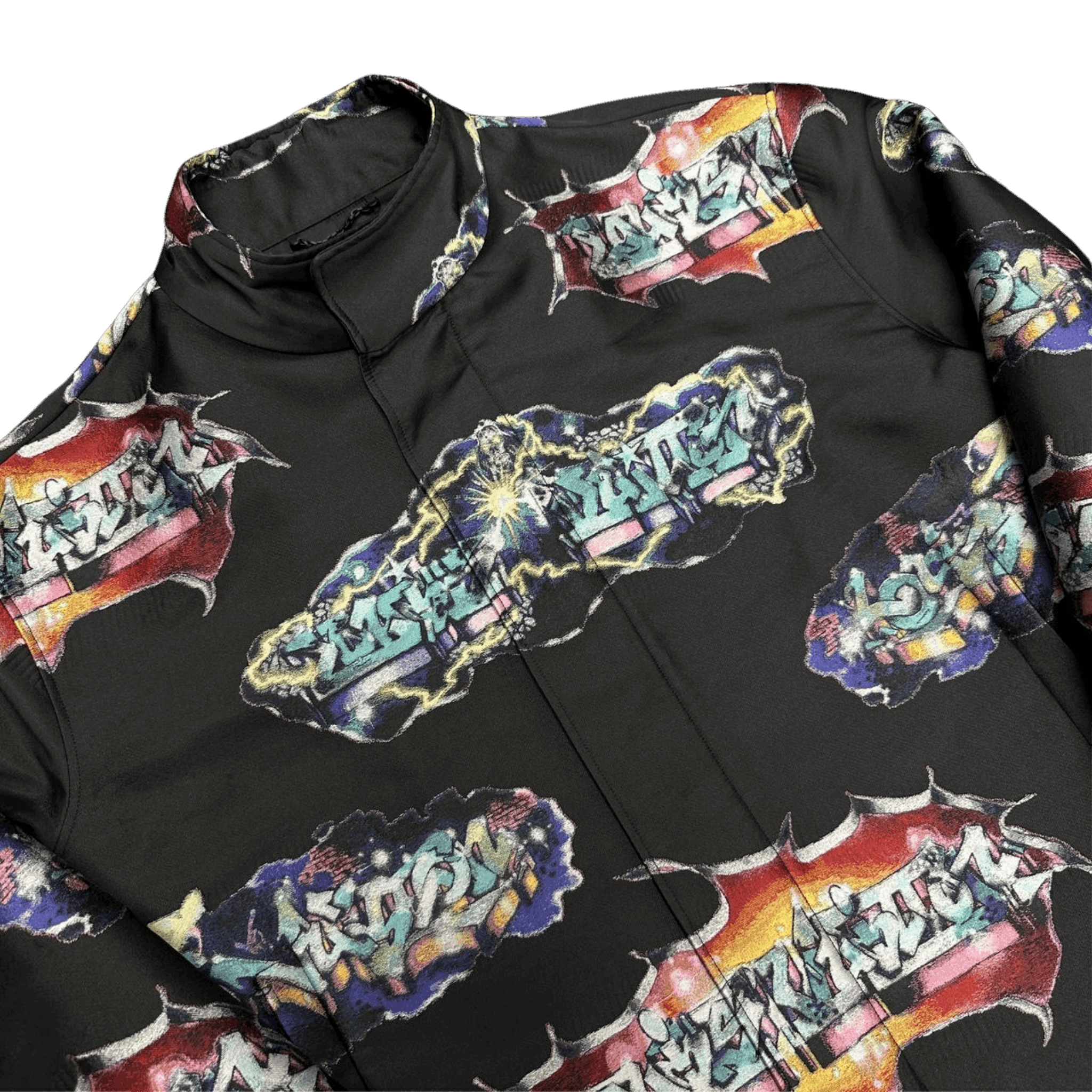 Louis Vuitton Virgil Abloh Graffiti Blouson Jacket Black