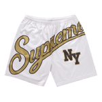Supreme Big Script Mesh Short White