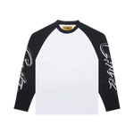 Corteiz Allstarz Raglan L/S Tee White/Black