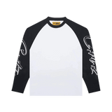 Corteiz Allstarz Raglan L/S Tee White/Black