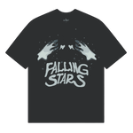 Broken Planet Falling Stars T-Shirt Soot Black