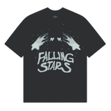 Broken Planet Falling Stars T-Shirt Soot Black