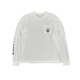 Chrome Hearts Gradient Horseshoe Dagger Logo Long Sleeve T-Shirt White - Morely TrendsChrome Hearts Type here:)