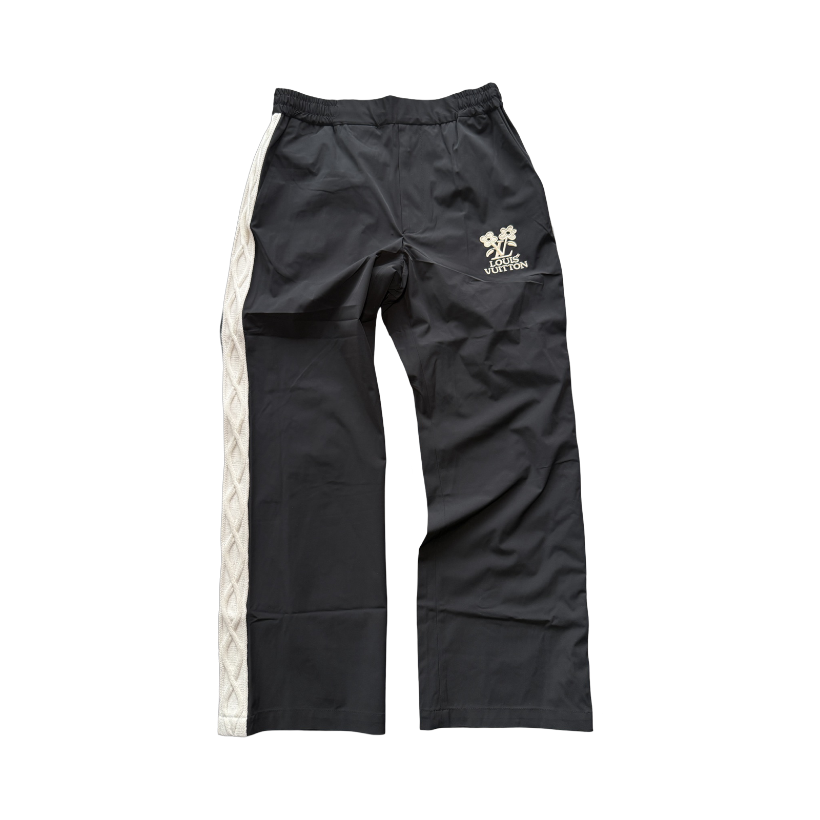 Louis Vuitton Embroidered Technical Track Trousers Black