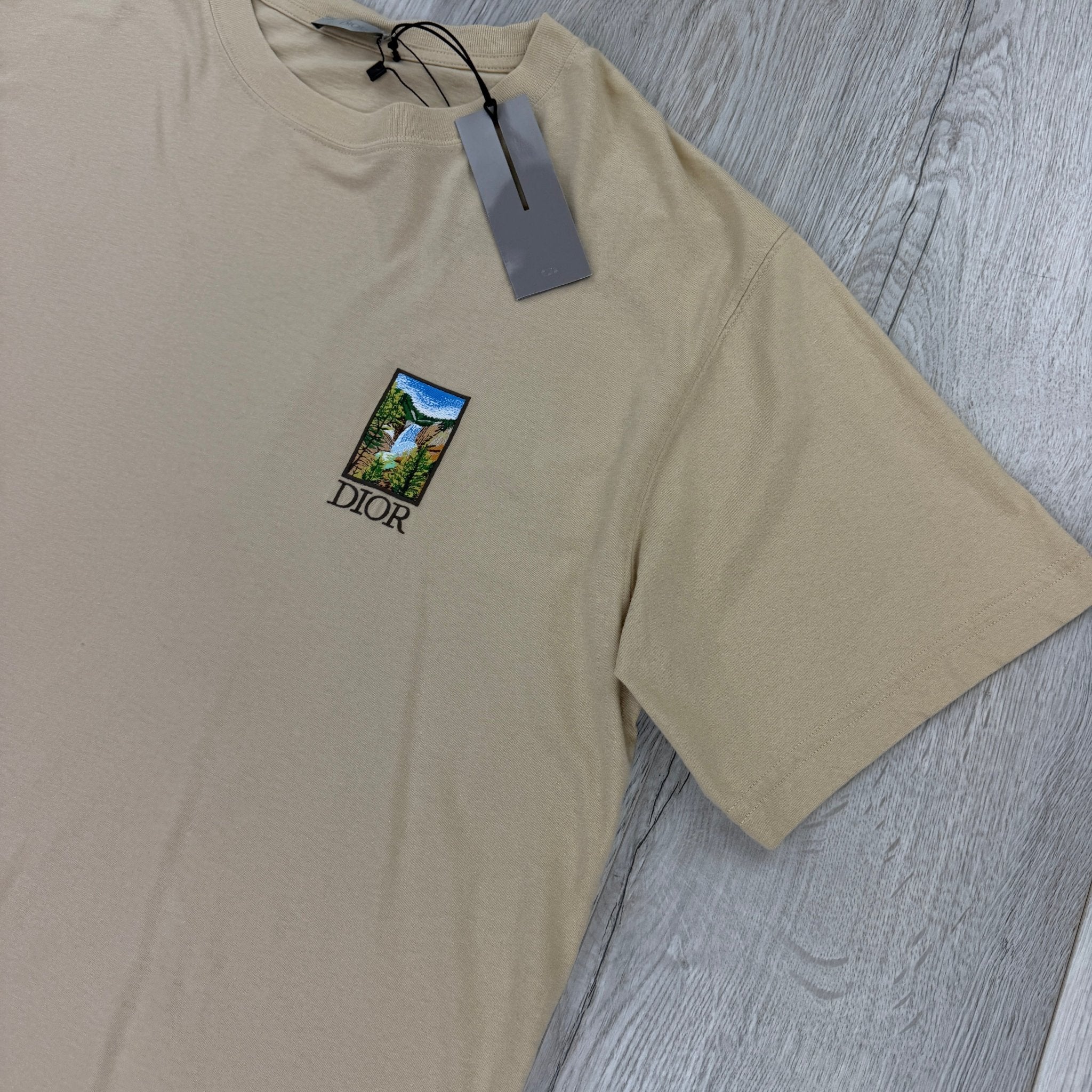 Christian Dior Men’s Beige T-shirt - XL Oversized - Morely TrendsDior Type here:)