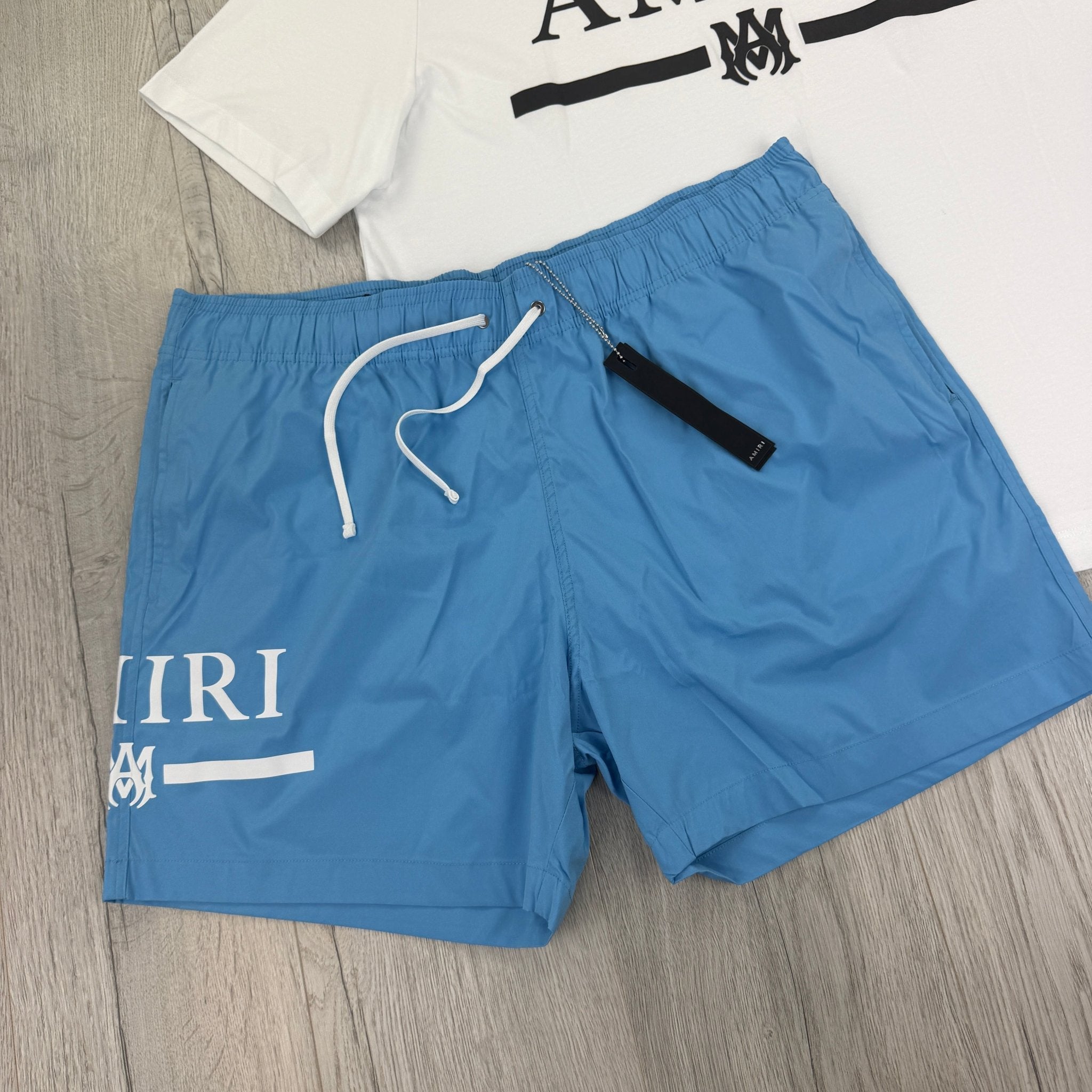 Amiri Men’s White T-shirt & Swim Shorts Set - Morely TrendsAmiri Type here:)