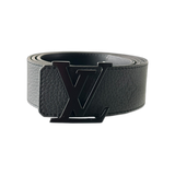 Louis Vuitton Black Taurillon Monogram Reversible Belt