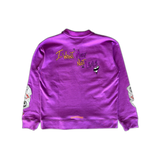 Chrome Hearts Matty Boy Purple More Not Less Polo Sweater