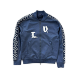 Louis Vuitton Navy & White Flowers Track Jacket