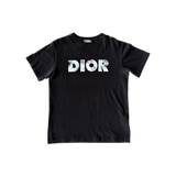 Dior Daniel Arsham Black & Blue Logo T-Shirt