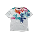 Louis Vuitton White Multicolor Watercolor Monogram T-Shirt