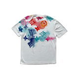 Louis Vuitton White Multicolor Watercolor Monogram T-Shirt