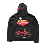 Chrome Hearts CVTVLIST Black & Red Las Vegas Hoodie