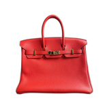 Hermes Capucines Red Togo Birkin 25