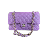 Chanel Purple Caviar Quilted Medium Flap Bag