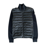 Moncler Black Tricot Puffer Cardigan