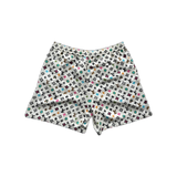 Louis Vuitton Tyler Cream Multicolor Monogram Silk Shorts