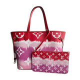 Louis Vuitton Pink & Red Escale Monogram Neverfull MM