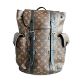 Louis Vuitton Brown Macassar Monogram Christopher Backpack