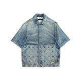 Louis Vuitton Blue Monogram Workwear Denim Shirt