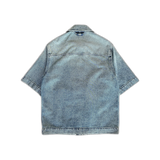 Louis Vuitton Blue Monogram Workwear Denim Shirt