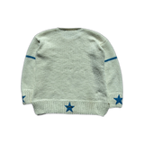 Chrome Hearts Fontainebleau White & Blue Star Patch Cashmere Sweater