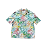 Louis Vuitton White Multicolor Pastel Monogram Button Up Shirt