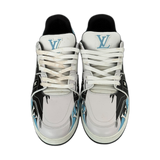 Louis Vuitton Black & Blue Logo Trainers