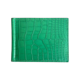 Hermes Green Alligator Poker Compact Wallet