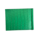 Hermes Green Alligator Poker Compact Wallet