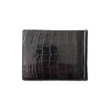 Hermes Black Alligator Poker Compact Wallet