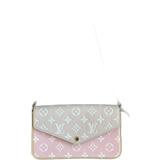 Louis Vuitton Beige & Pink Empreinte Spring In The City Monogram Pochette Felicie