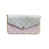 Louis Vuitton Beige & Pink Empreinte Spring In The City Monogram Pochette Felicie