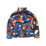 Louis Vuitton Blue & Orange Camo Monogram Fleece Zip Up Jacket