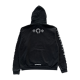 Chrome Hearts Black & White Mini Logos Hoodie