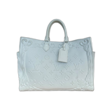 Louis Vuitton White Ornament Monogram Sac Plat 24H Tote Bag