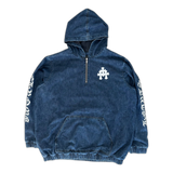 Chrome Hearts Blue & White Cross Patch Denim Anorak