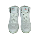 Louis Vuitton White Monogram Rivoli High Top Sneakers