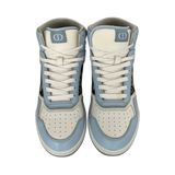 Dior Blue & Beige Oblique B27 High Top Sneakers