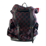 Gucci Navy & Red GG Monogram Wool Backpack