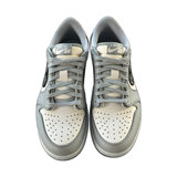 Dior Air Jordan Grey & White Oblique Low Top Sneakers