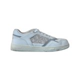 Dior White & Grey Oblique B27 Sneakers