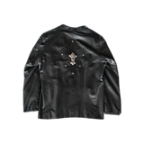 Chrome Hearts Black Leather Custom Order Blazer Jacket