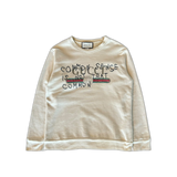 Gucci Cream Bootleg Common Sense Logo Sweater