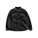 Louis Vuitton Washed Black Workwear Denim Shirt