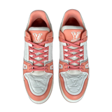 Louis Vuitton Pink & White Monogram Trainers